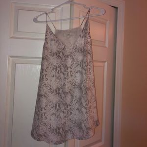 Loft Snakeskin Print Tank Top